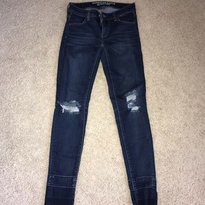 Dark Blue American Eagle Skinny Jeans